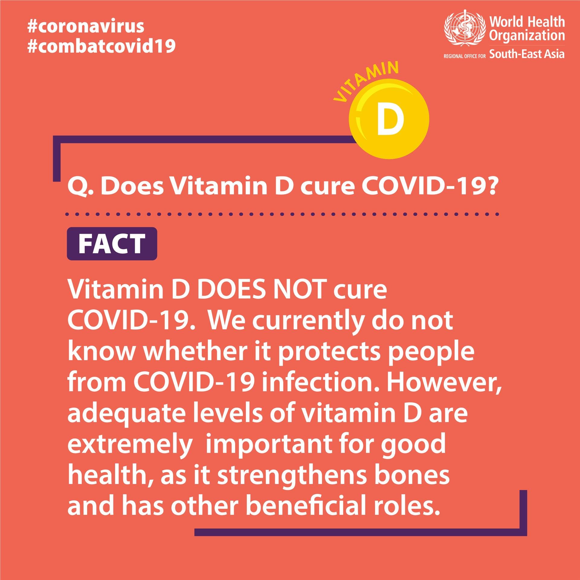 Covid19 Fact or Fiction - Vitamin D